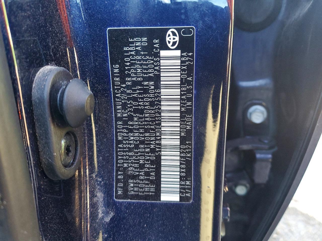 2025 TOYOTA COROLLA