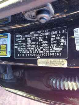 2012 KIA SORENTO