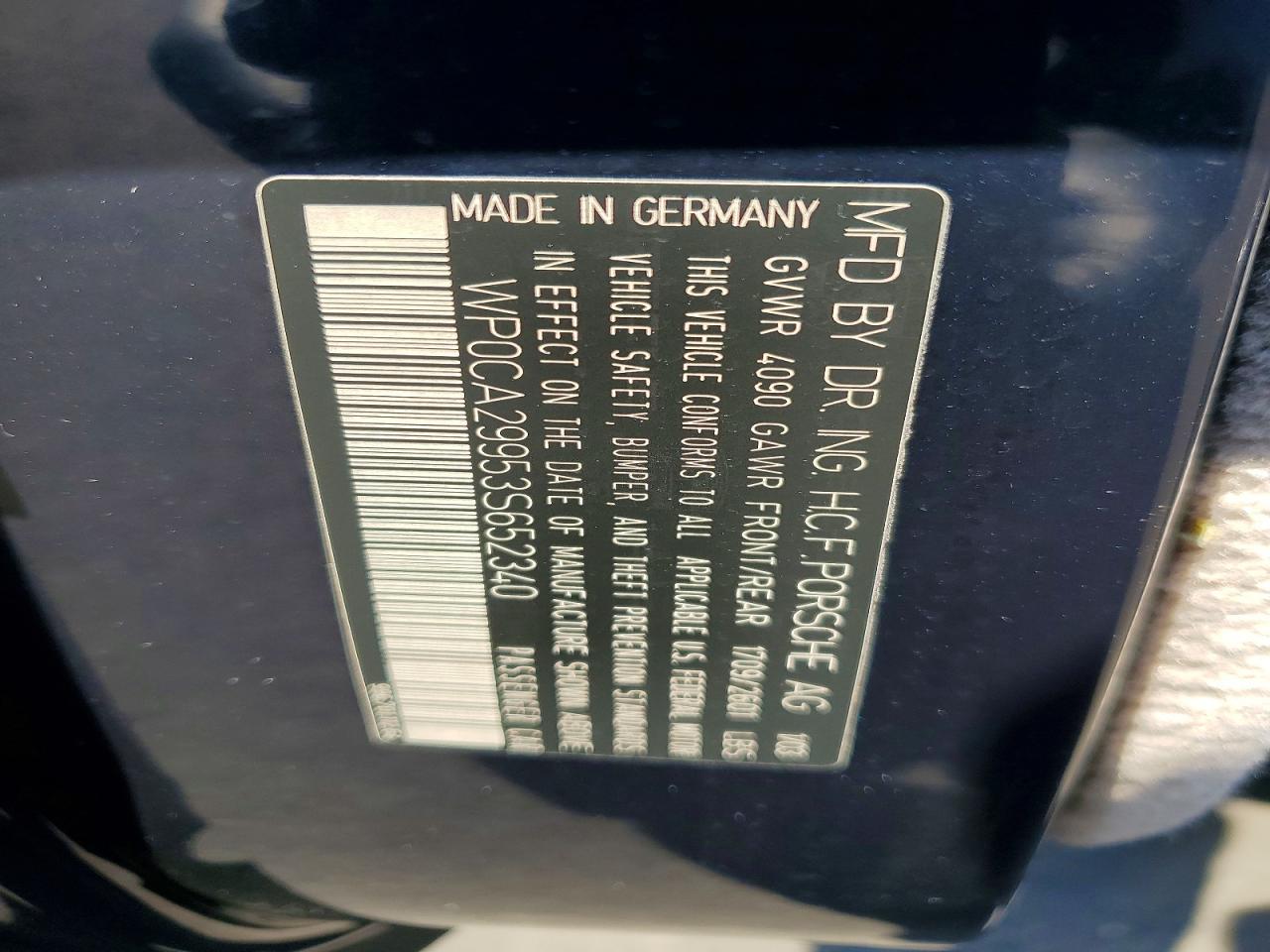 2003 PORSCHE 911