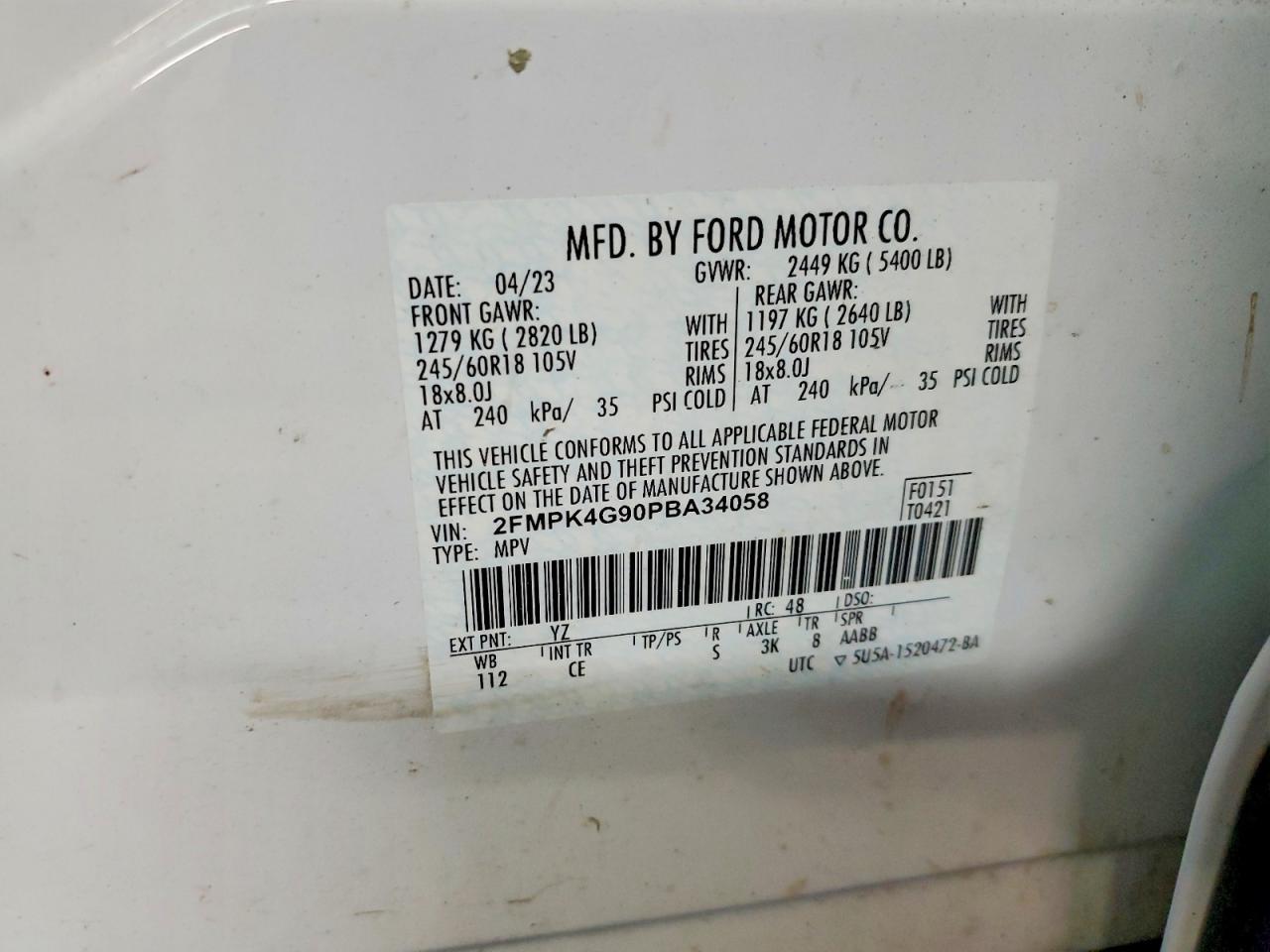 2023 FORD EDGE