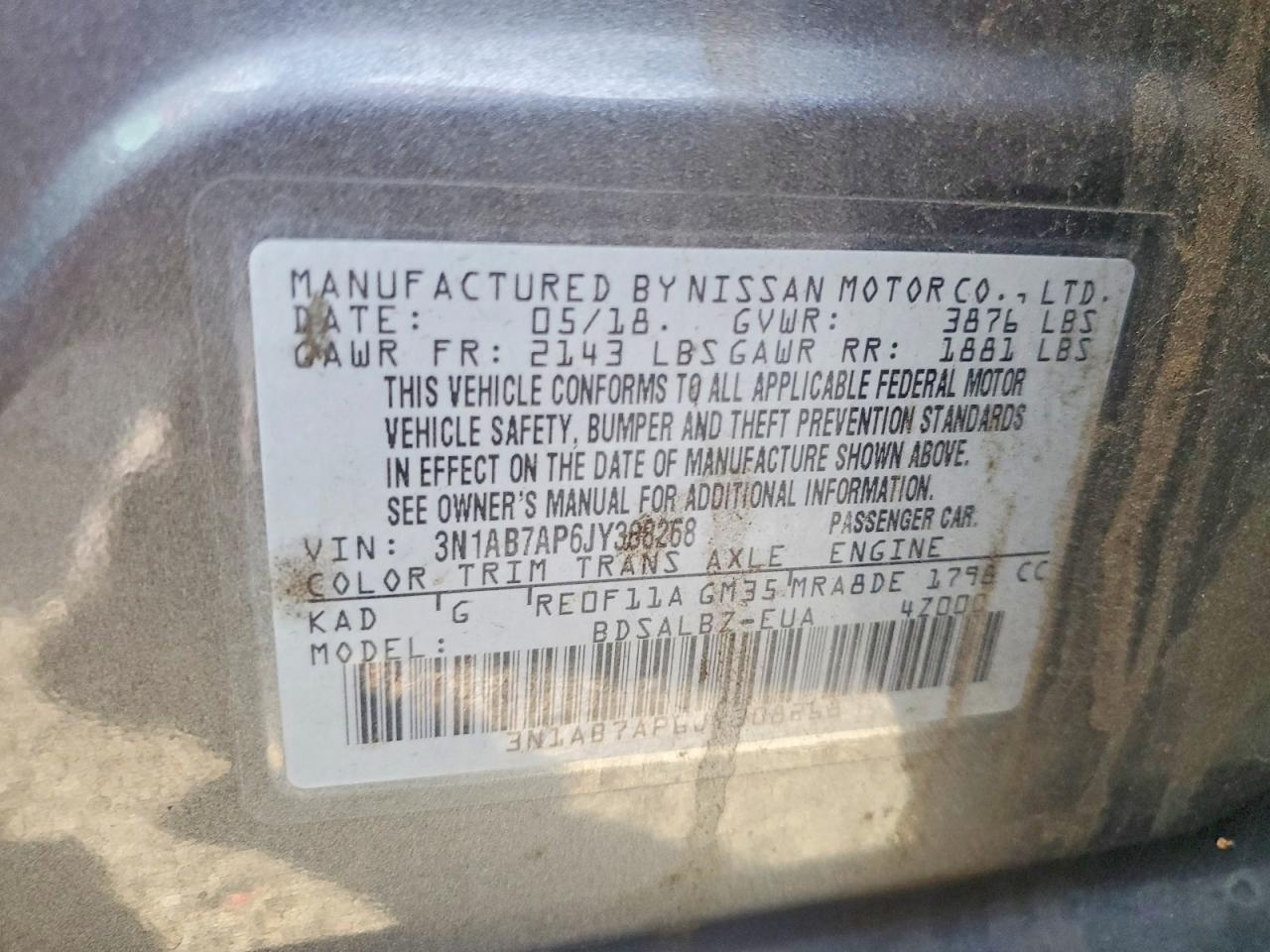 2018 NISSAN SENTRA