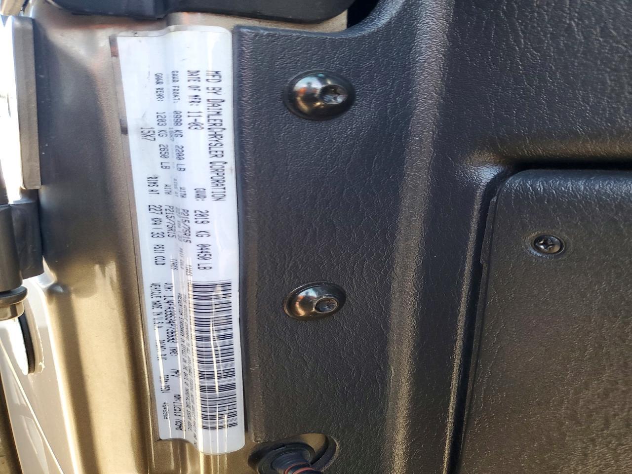 2004 JEEP WRANGLER