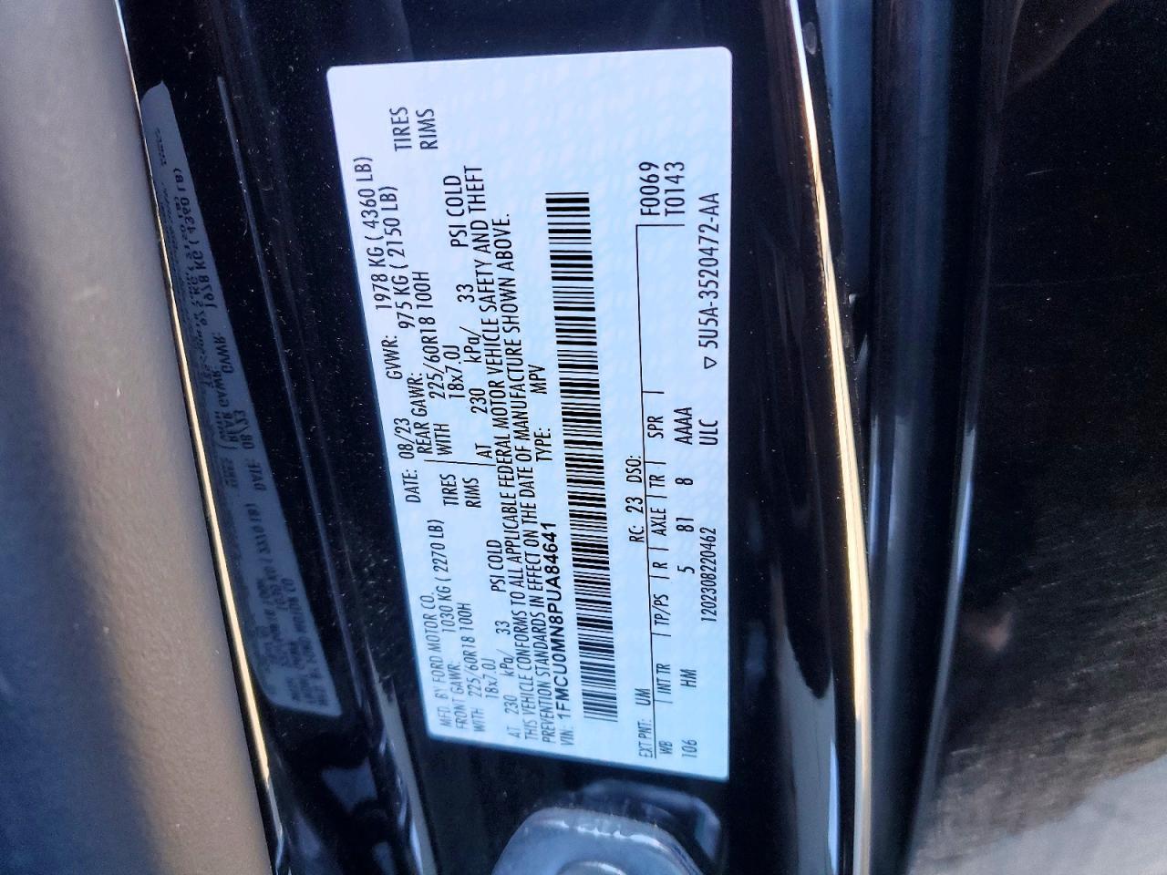 2023 FORD ESCAPE