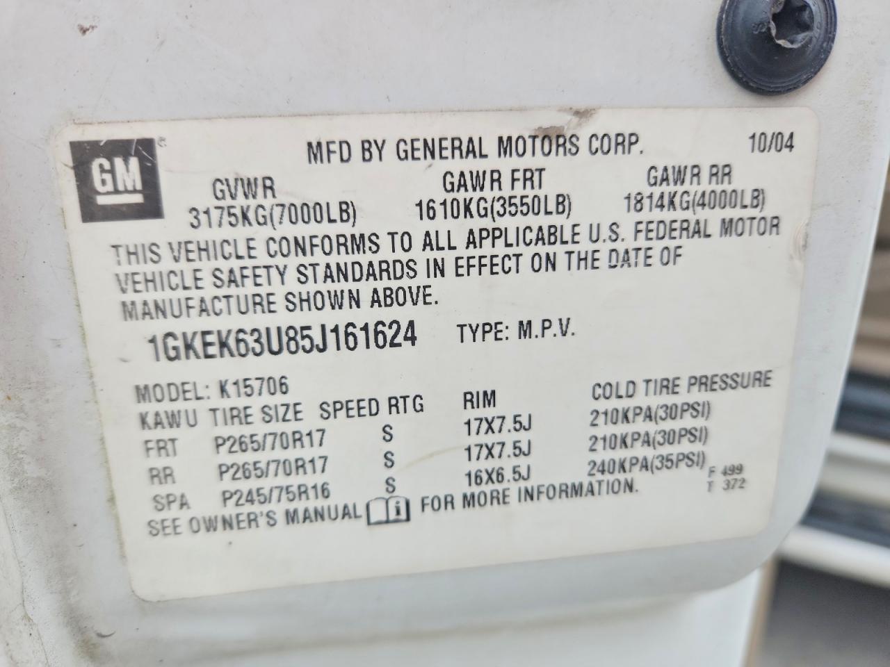 2005 GMC Yukon