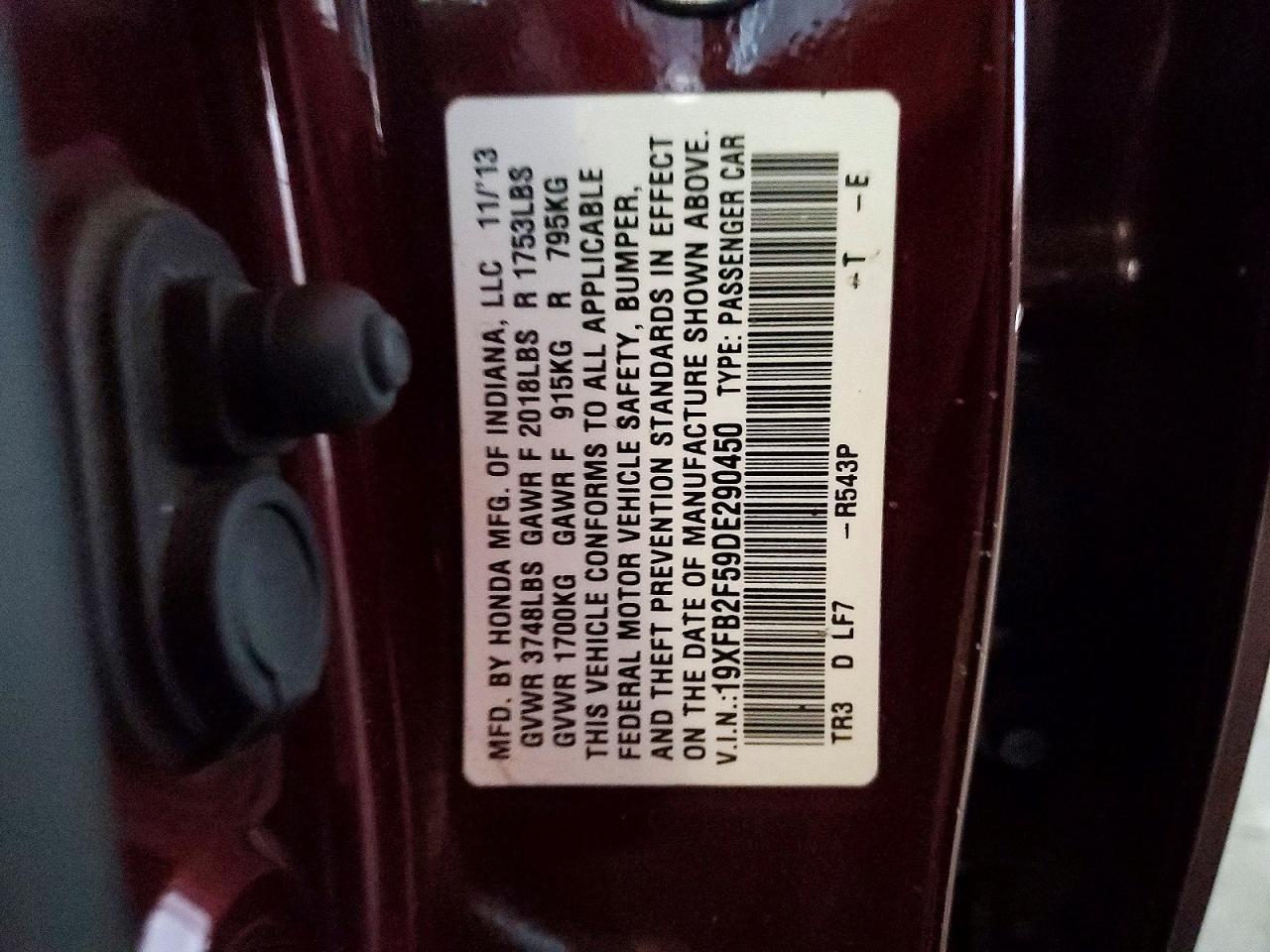 2013 HONDA CIVIC