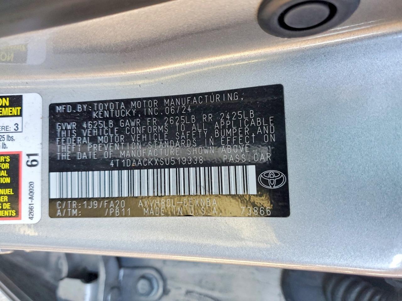 2025 TOYOTA CAMRY