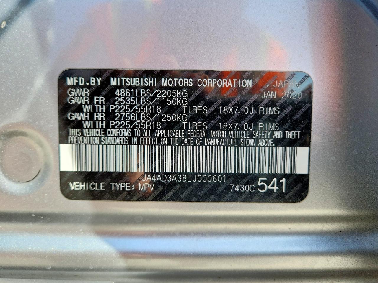 2020 MITSUBISHI outlander