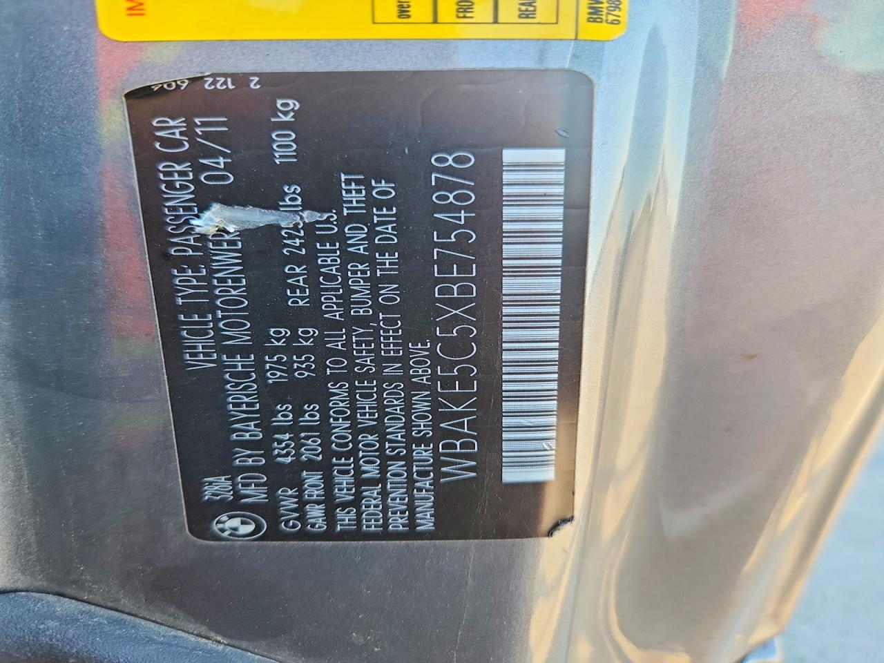 2011 BMW 3 SERIES