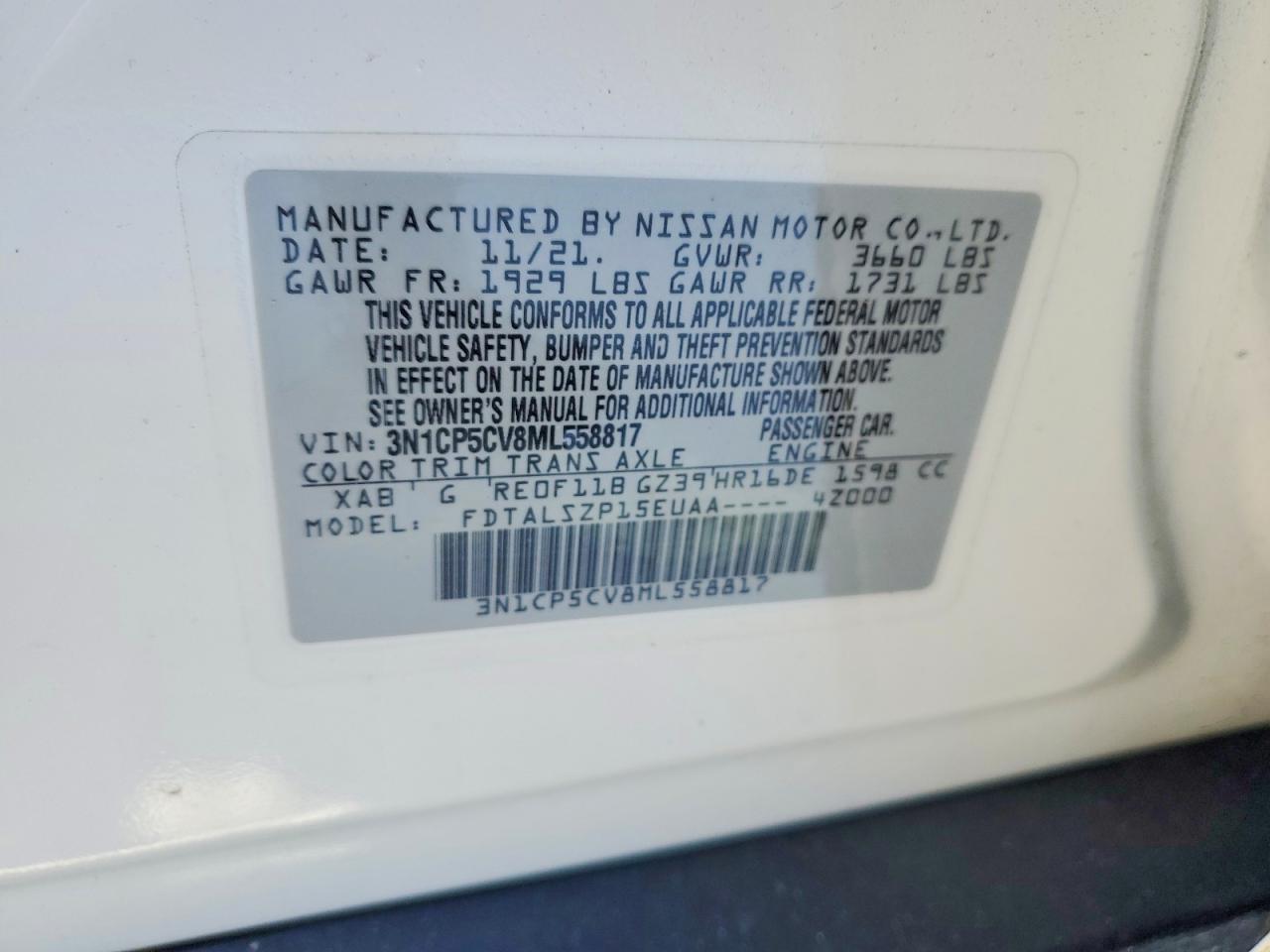 2021 NISSAN KICKS