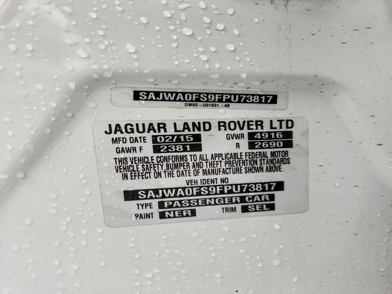 2015 JAGUAR XF