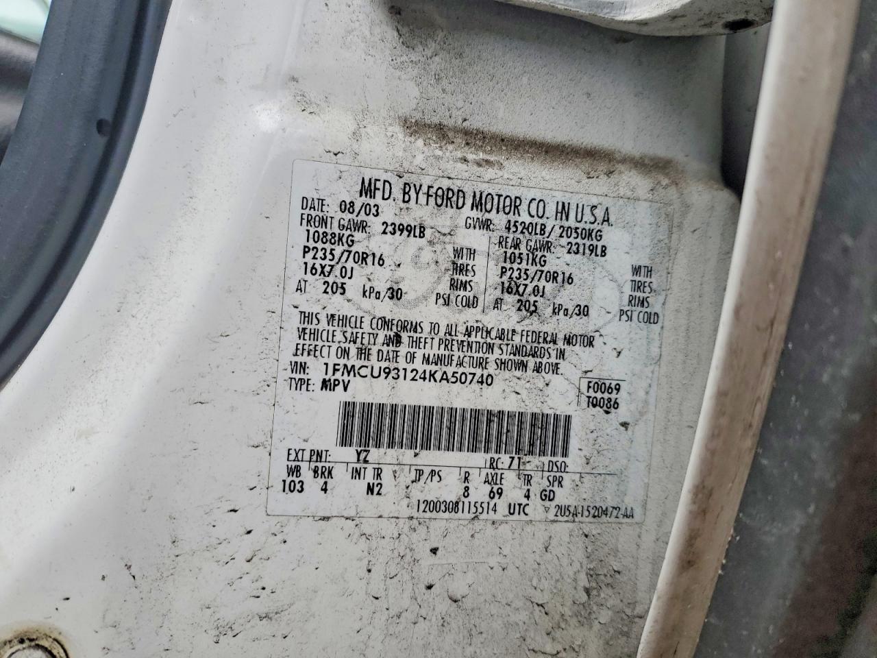 2004 FORD ESCAPE
