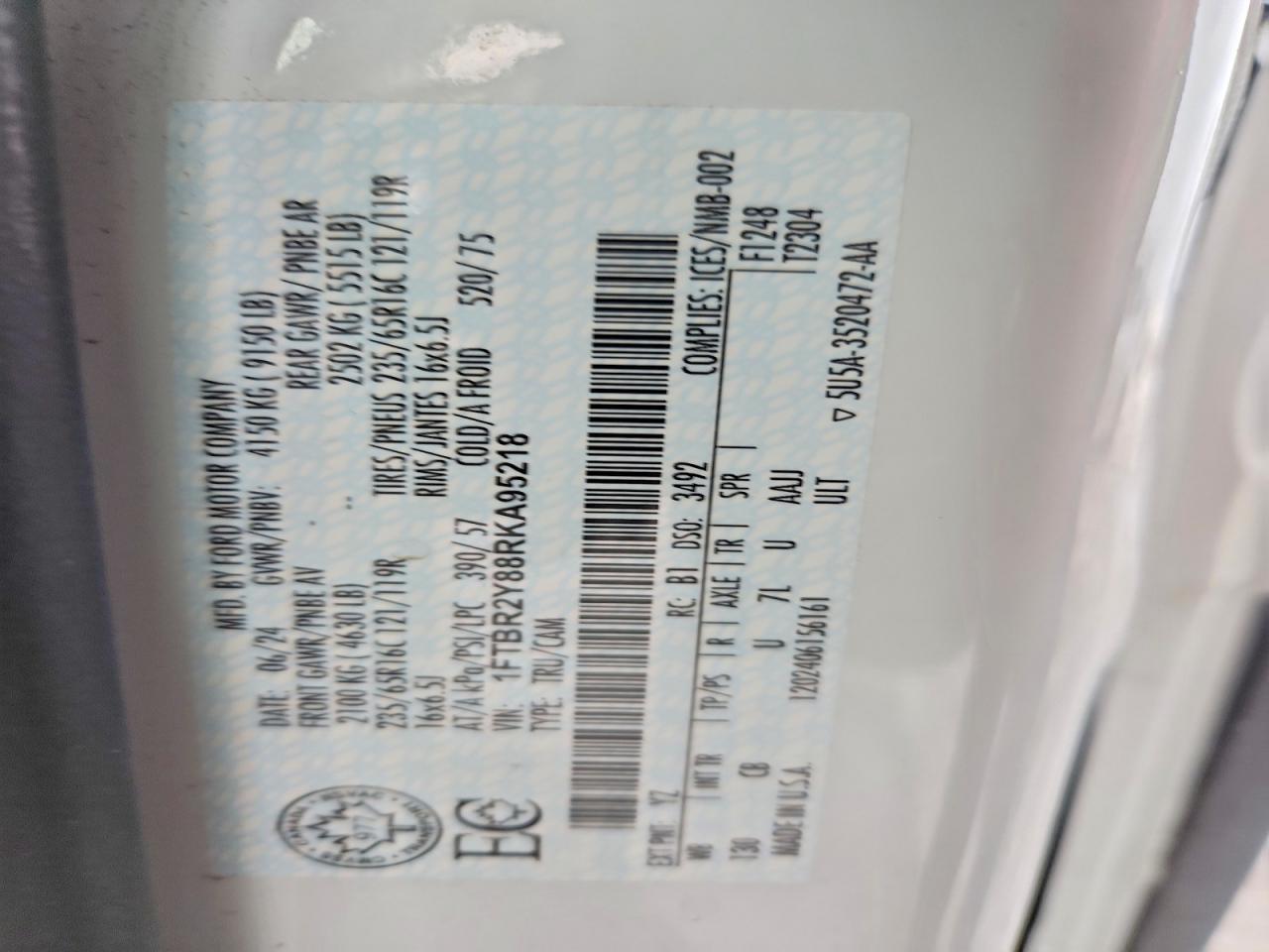 2024 FORD Transit