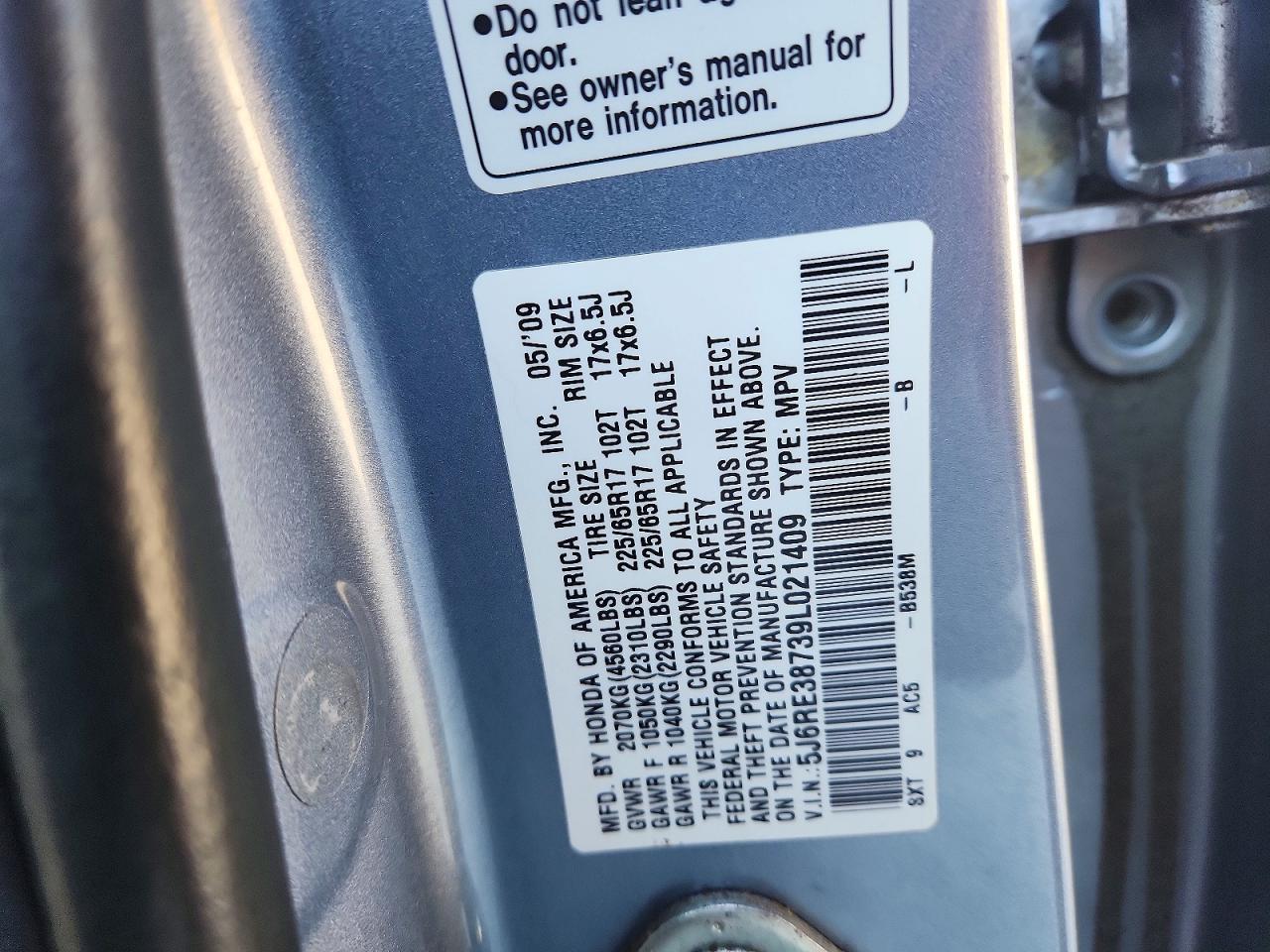 2009 HONDA CR-V