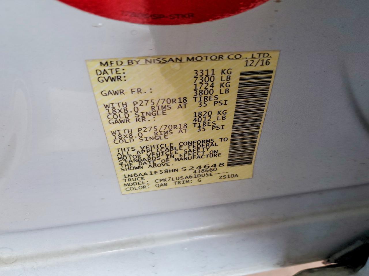 2017 NISSAN Titan