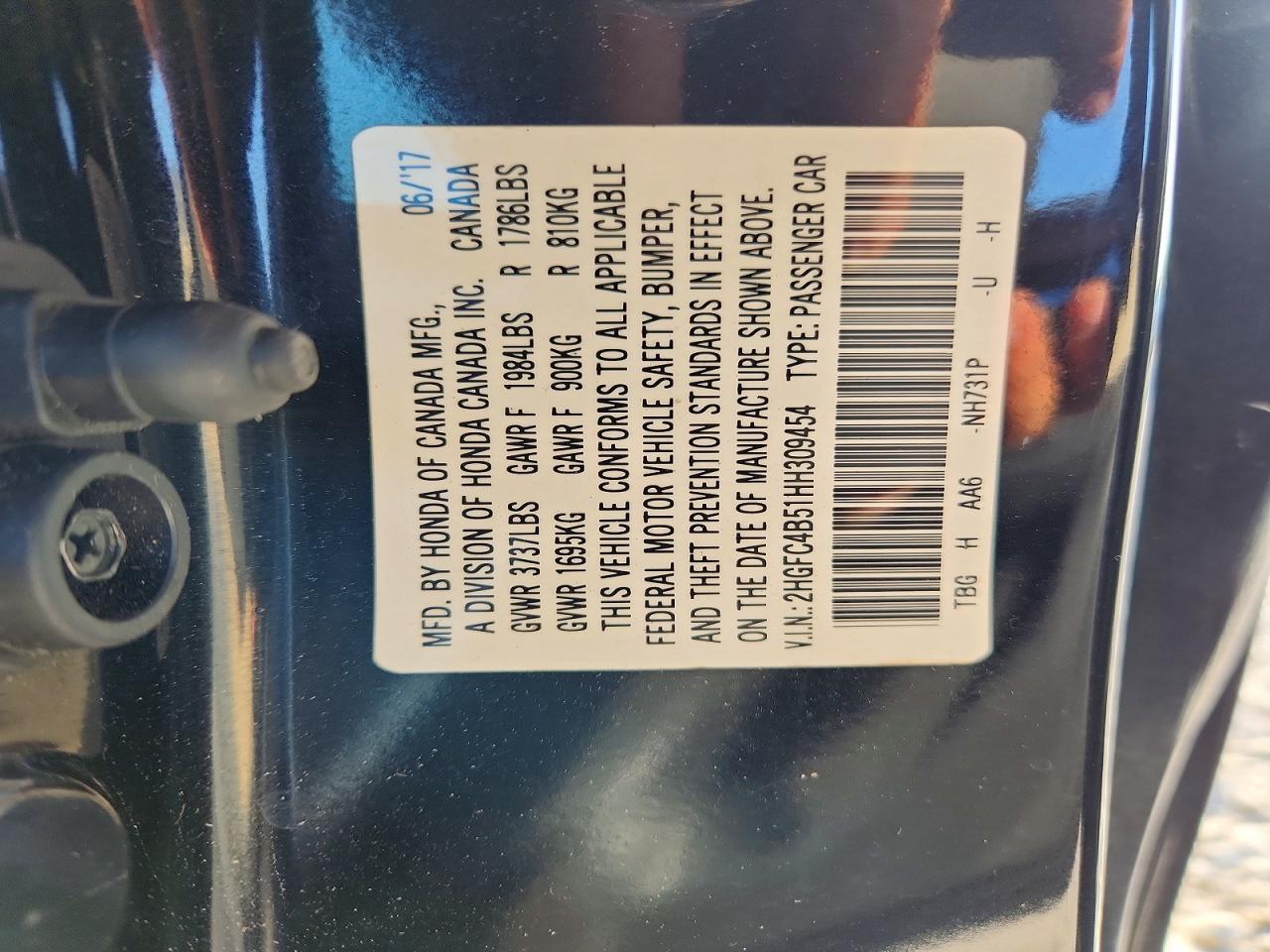 2017 HONDA CIVIC