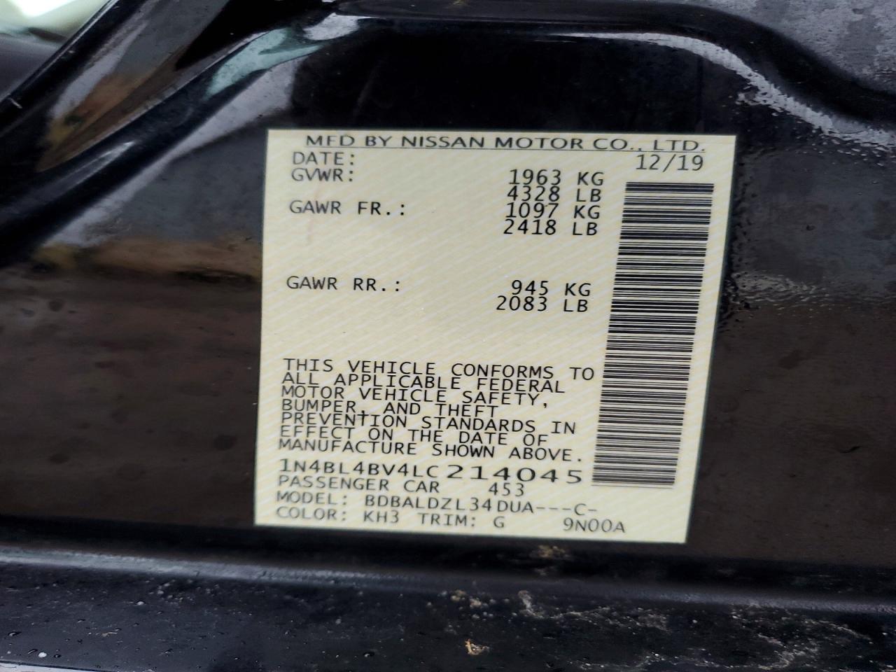 2020 NISSAN