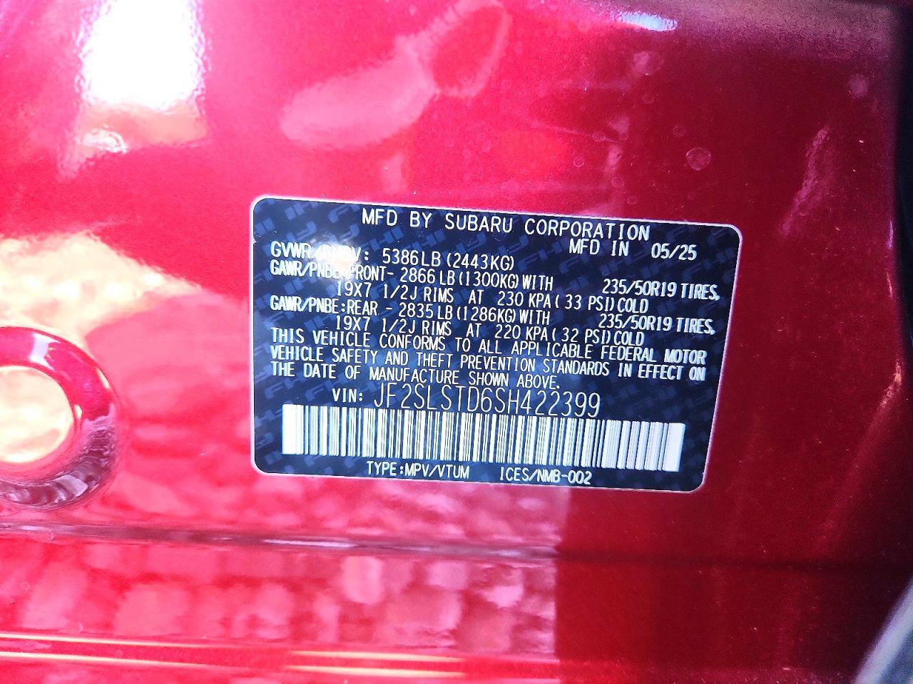2025 SUBARU FORESTER
