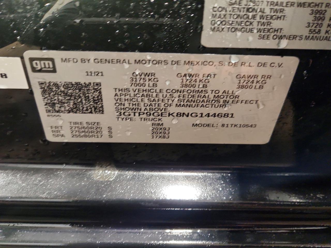 2022 GMC Sierra