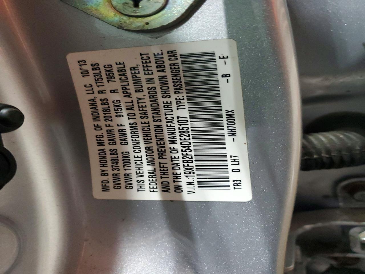 2013 HONDA CIVIC