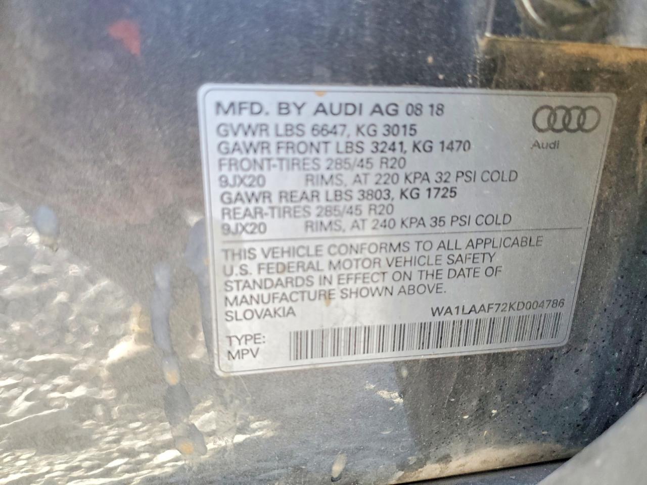 2019 AUDI Q7