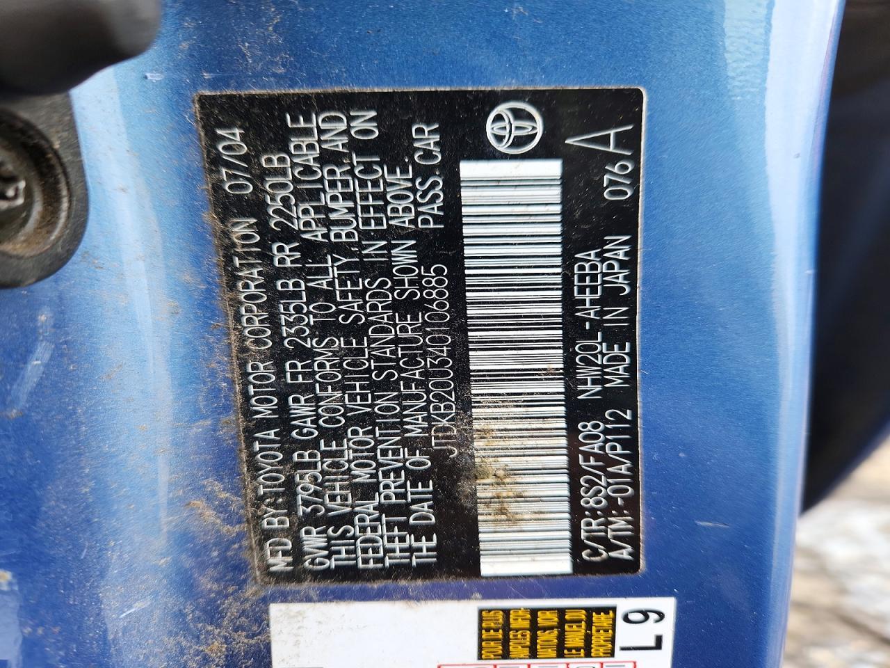 2004 TOYOTA PRIUS