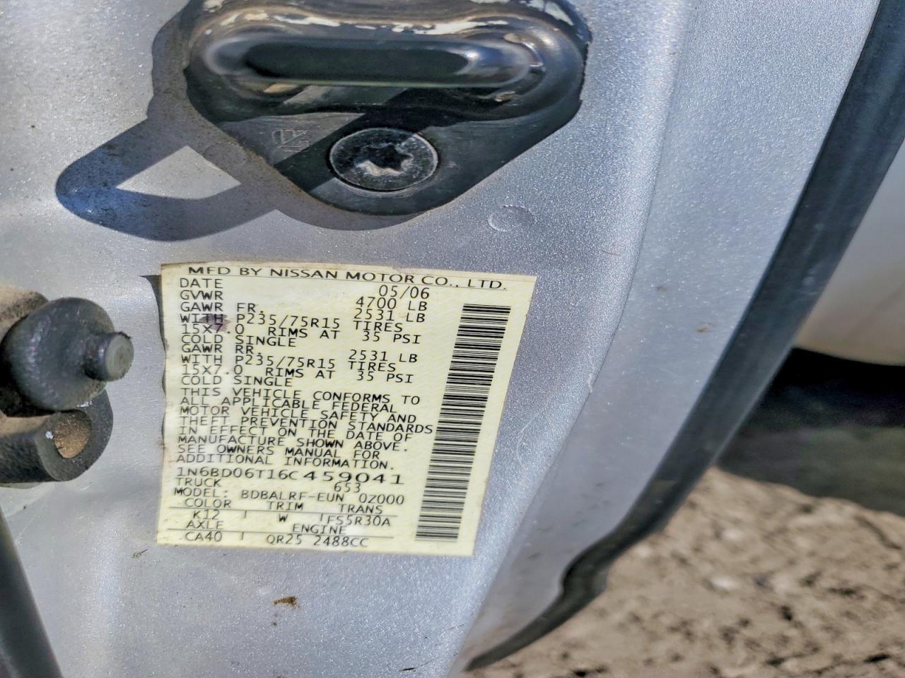 2006 NISSAN Frontier