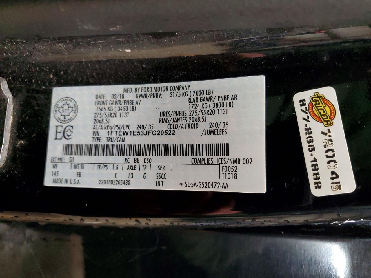 2018 FORD F-150