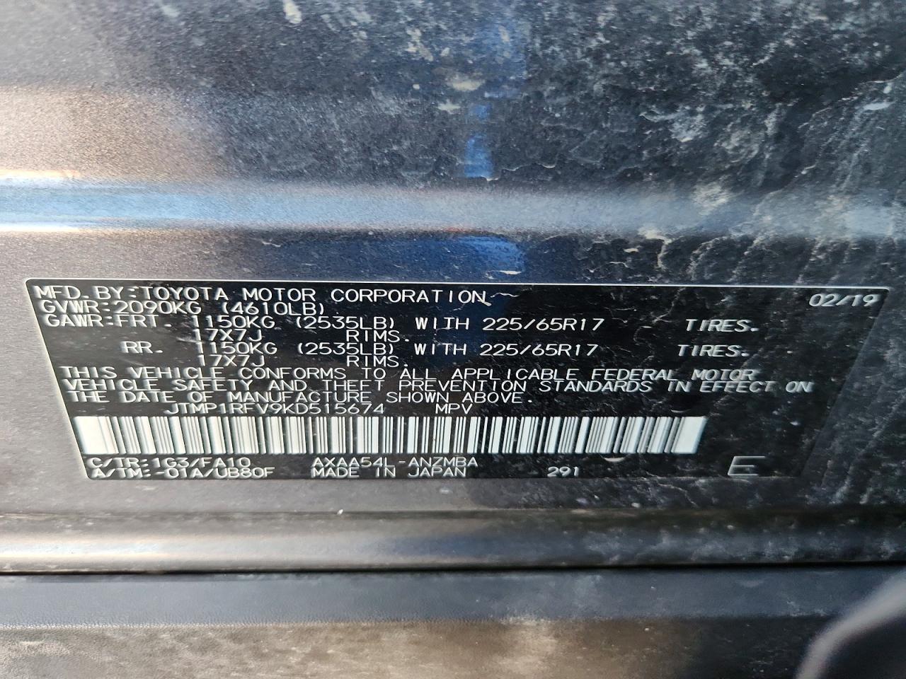 2019 TOYOTA RAV4