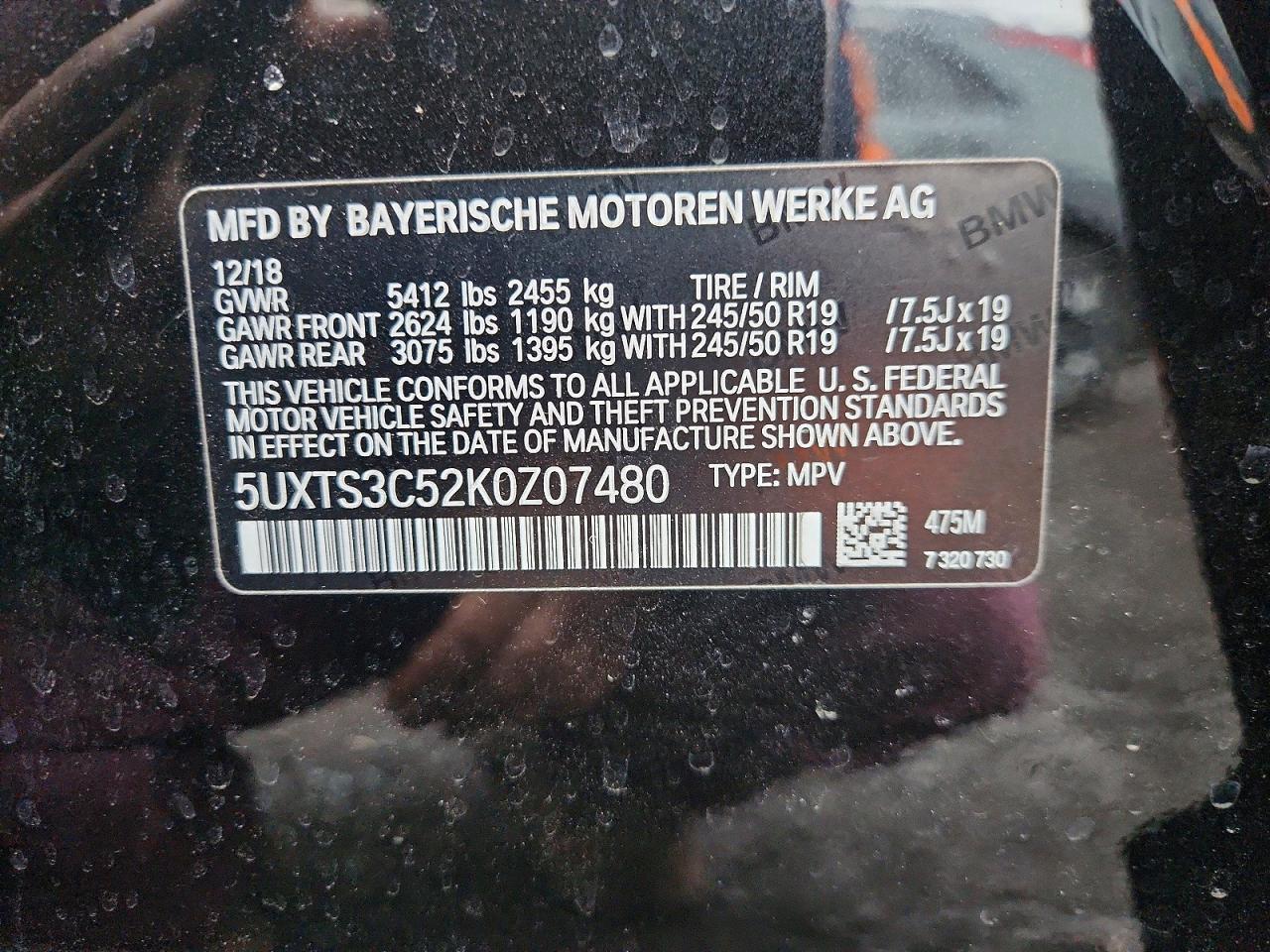 2019 BMW X3