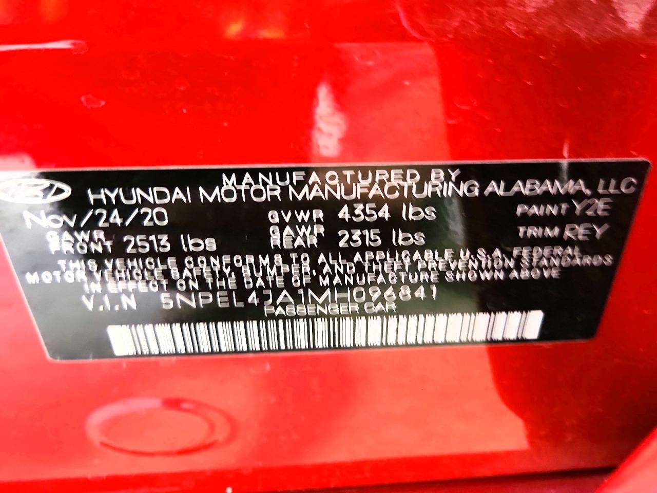 2021 HYUNDAI SONATA