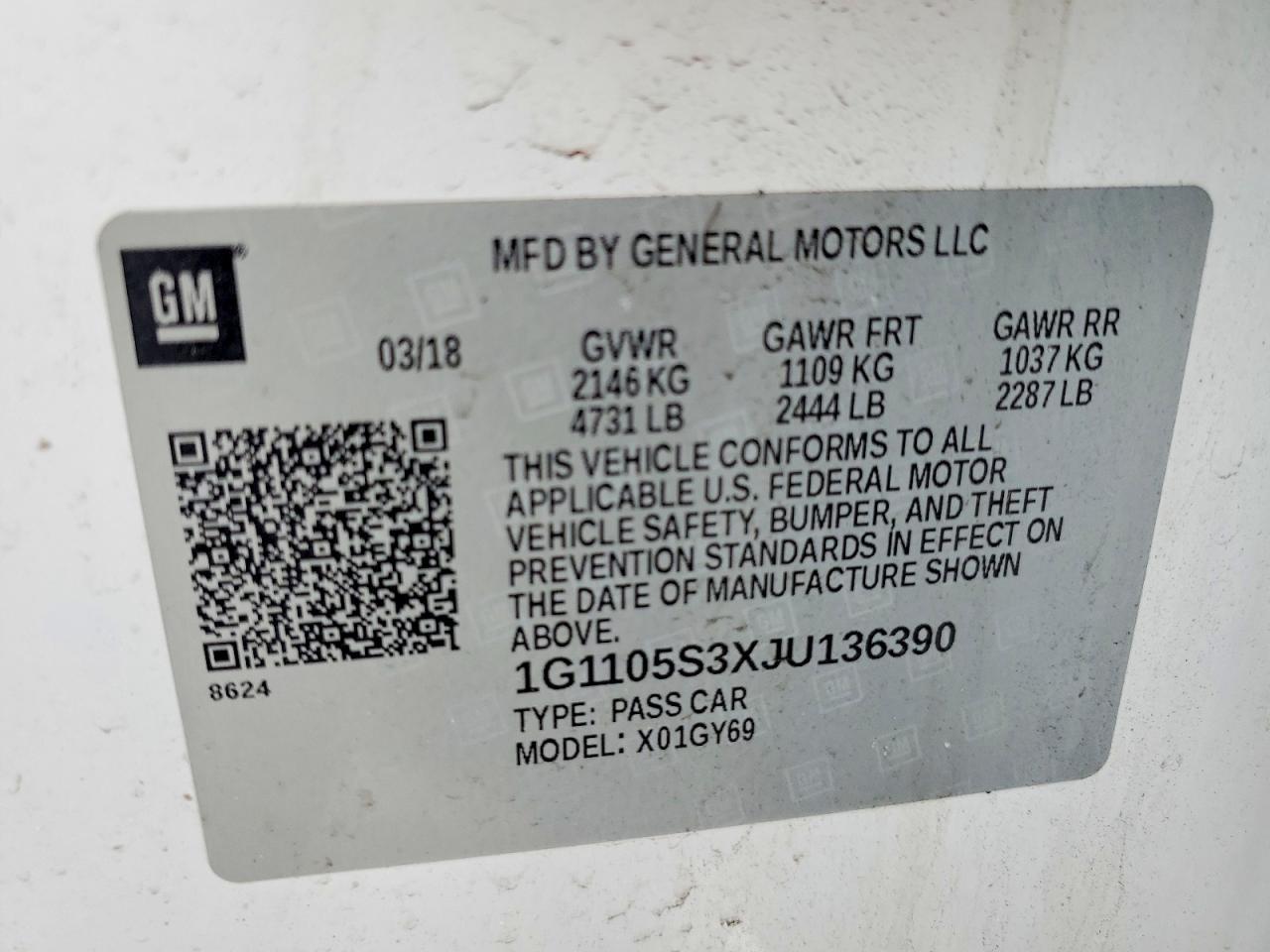 2018 CHEVROLET IMPALA