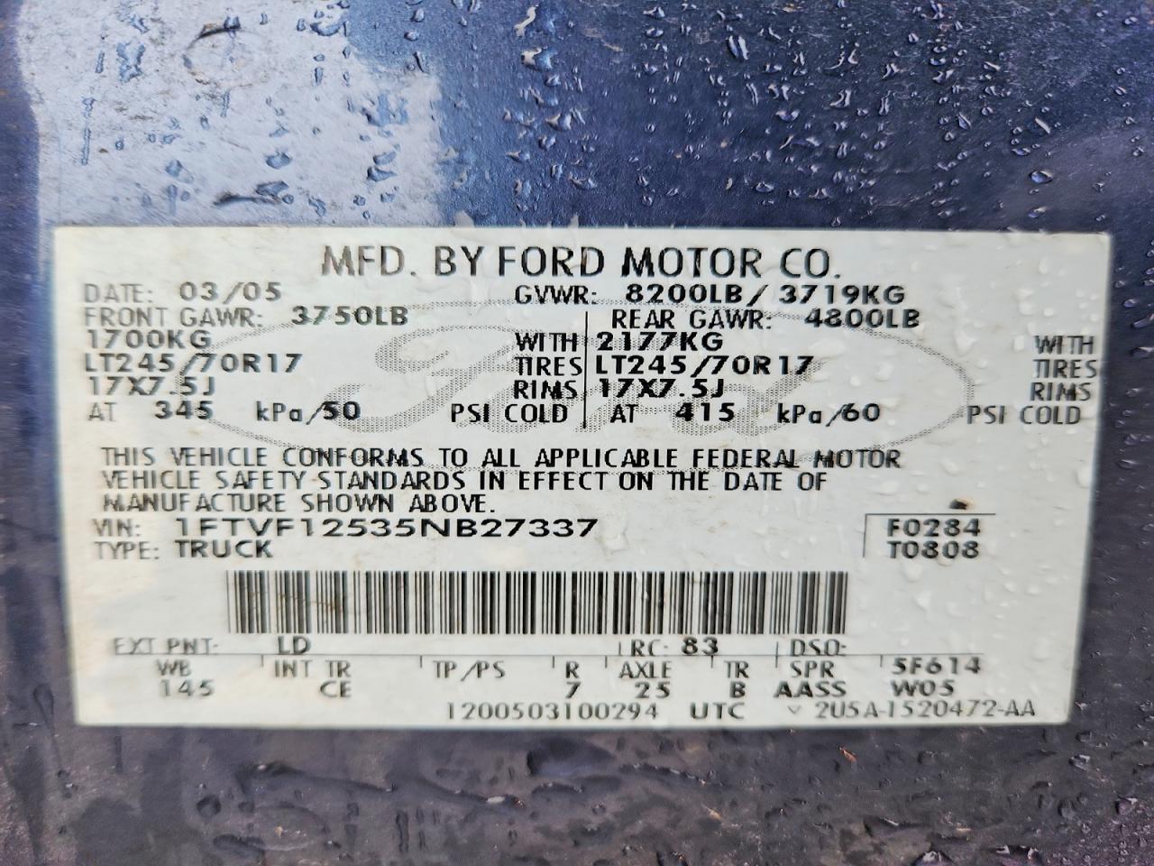 2005 FORD F-150