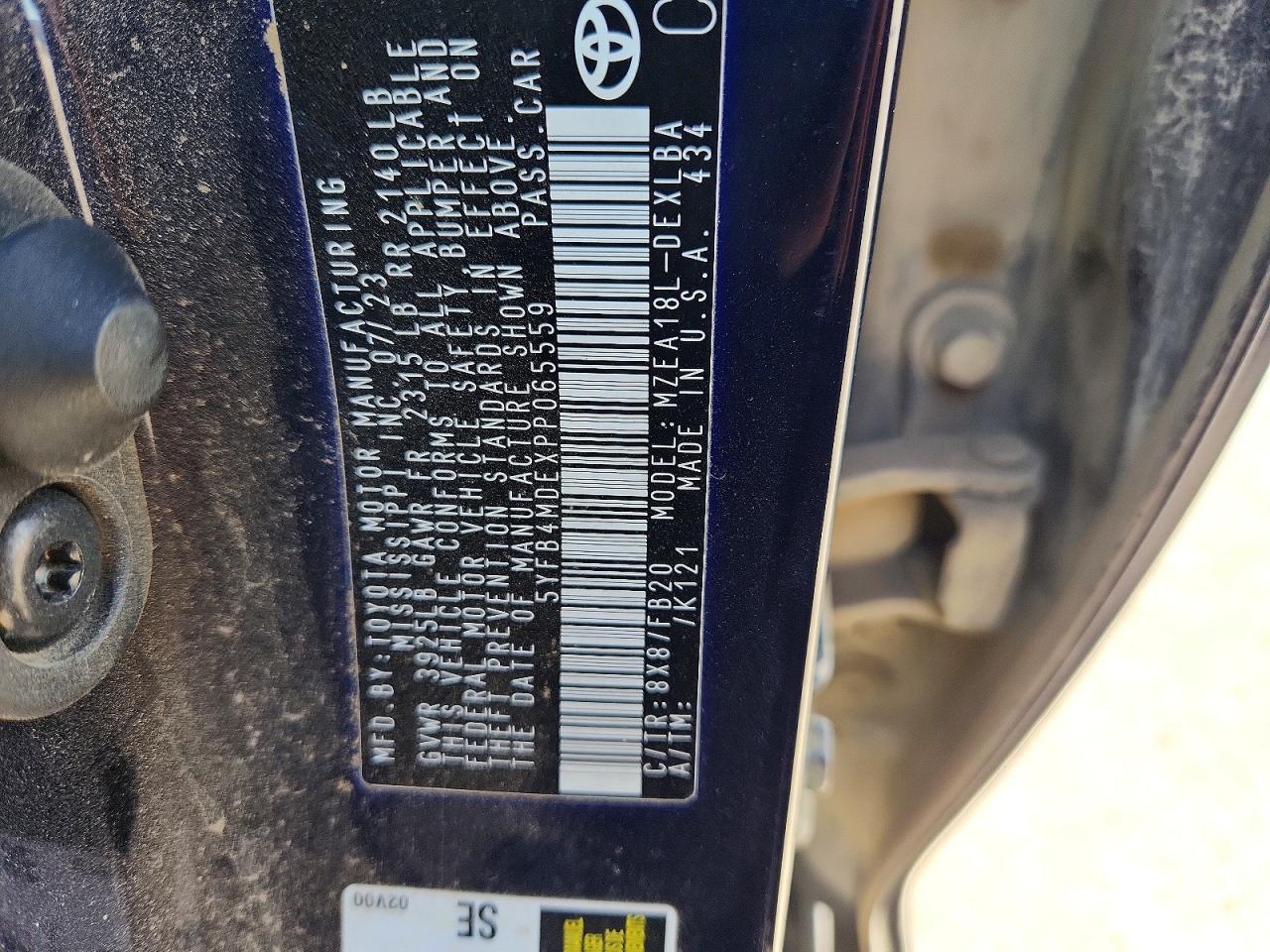 2023 TOYOTA COROLLA