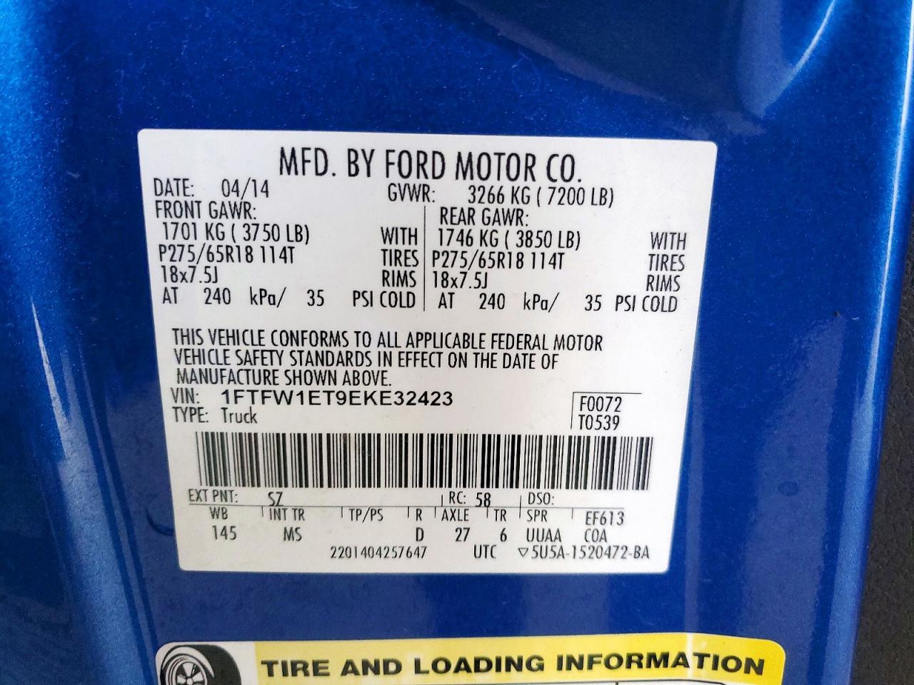 2014 FORD F-150