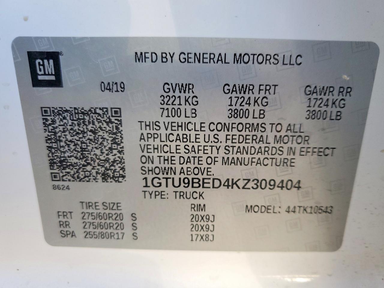 2019 GMC Sierra