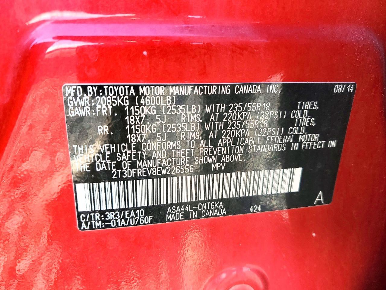 2014 TOYOTA RAV4