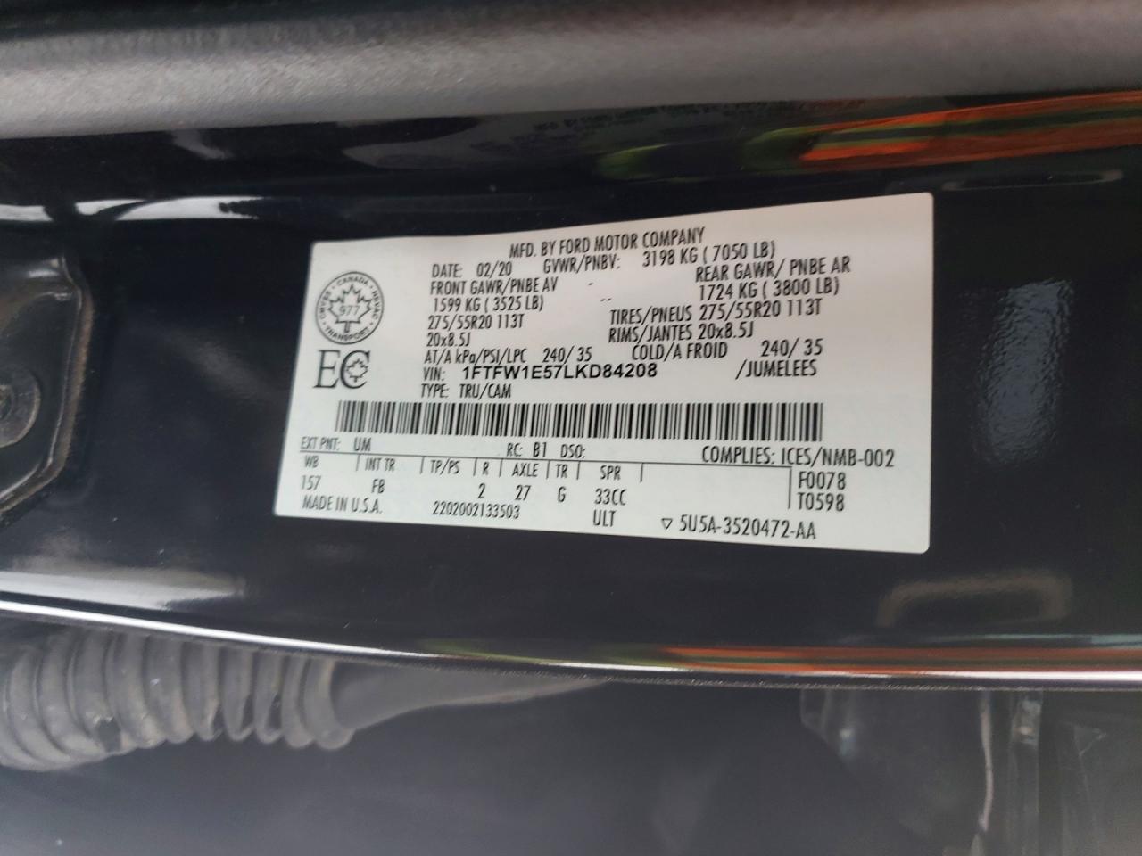 2020 FORD F-150 Lightning