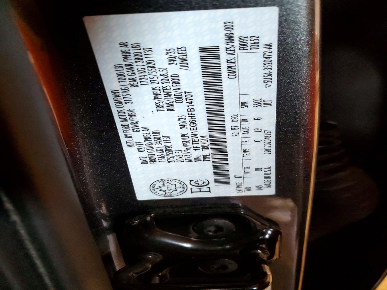 2017 FORD F-150 Lightning