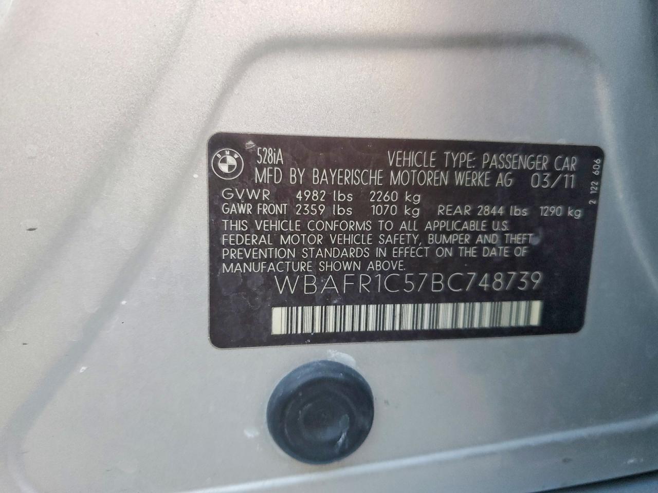 2011 BMW 5 series
