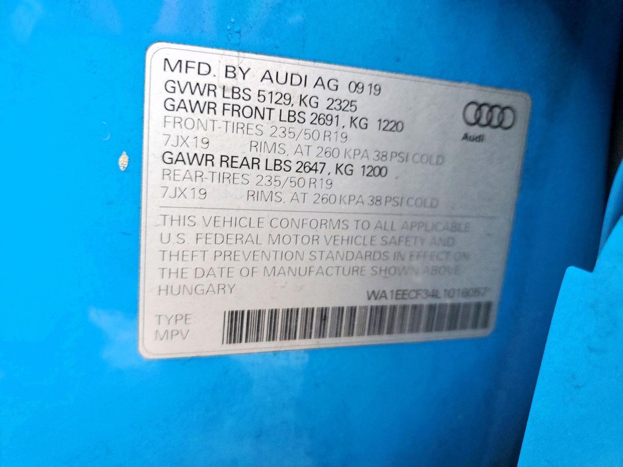 2020 AUDI Q3
