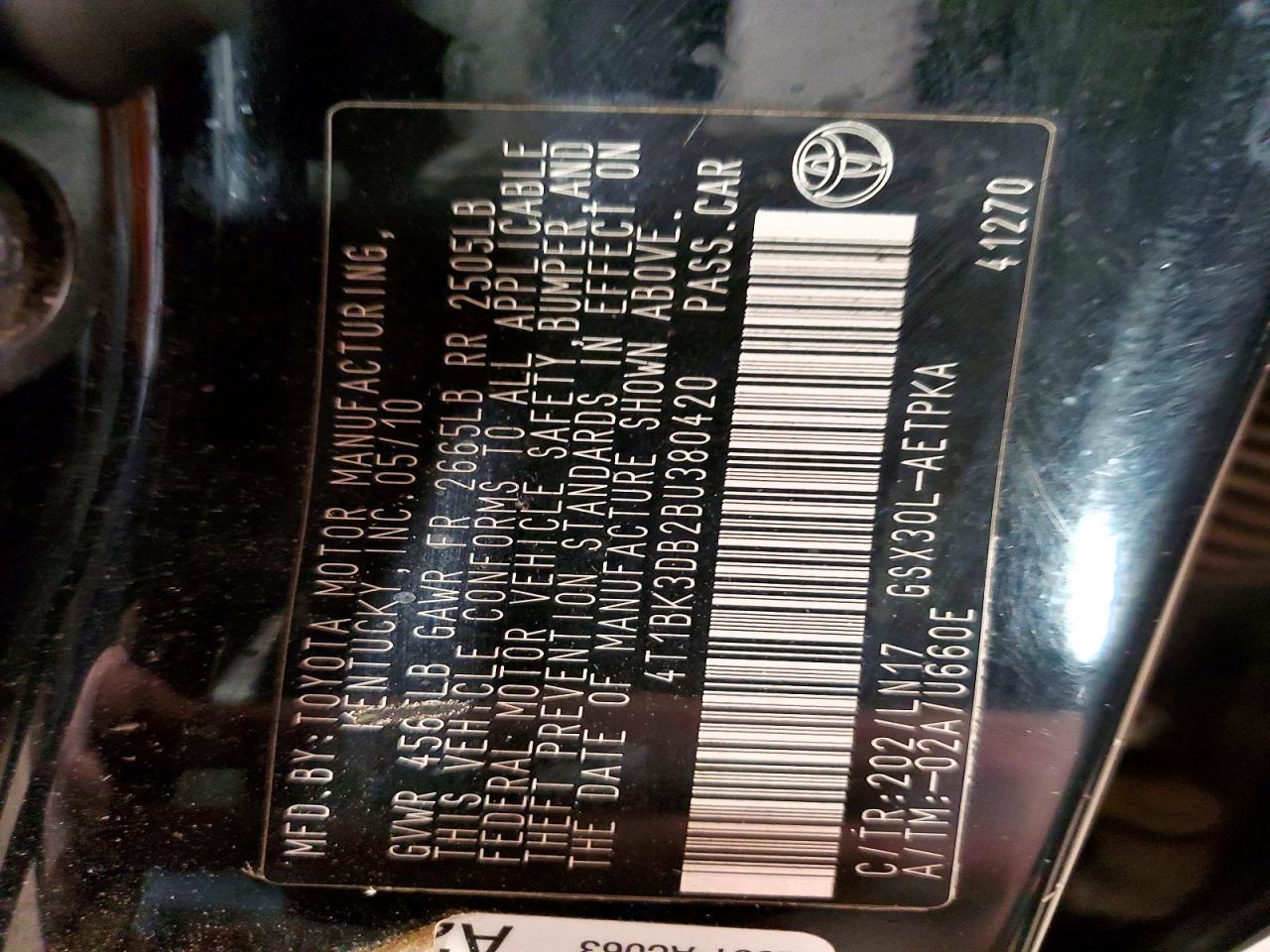 2011 TOYOTA Avalon