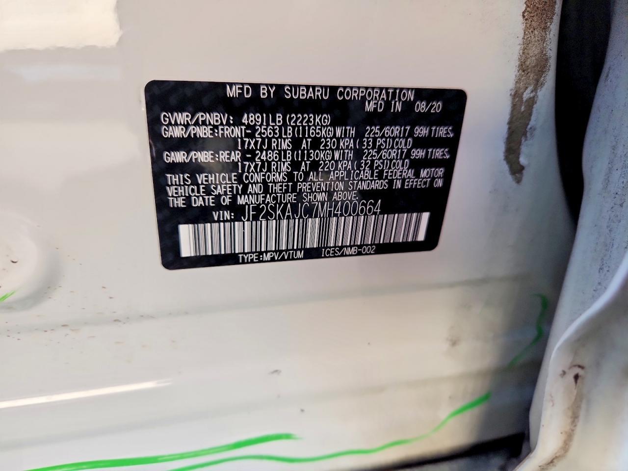 2021 SUBARU FORESTER