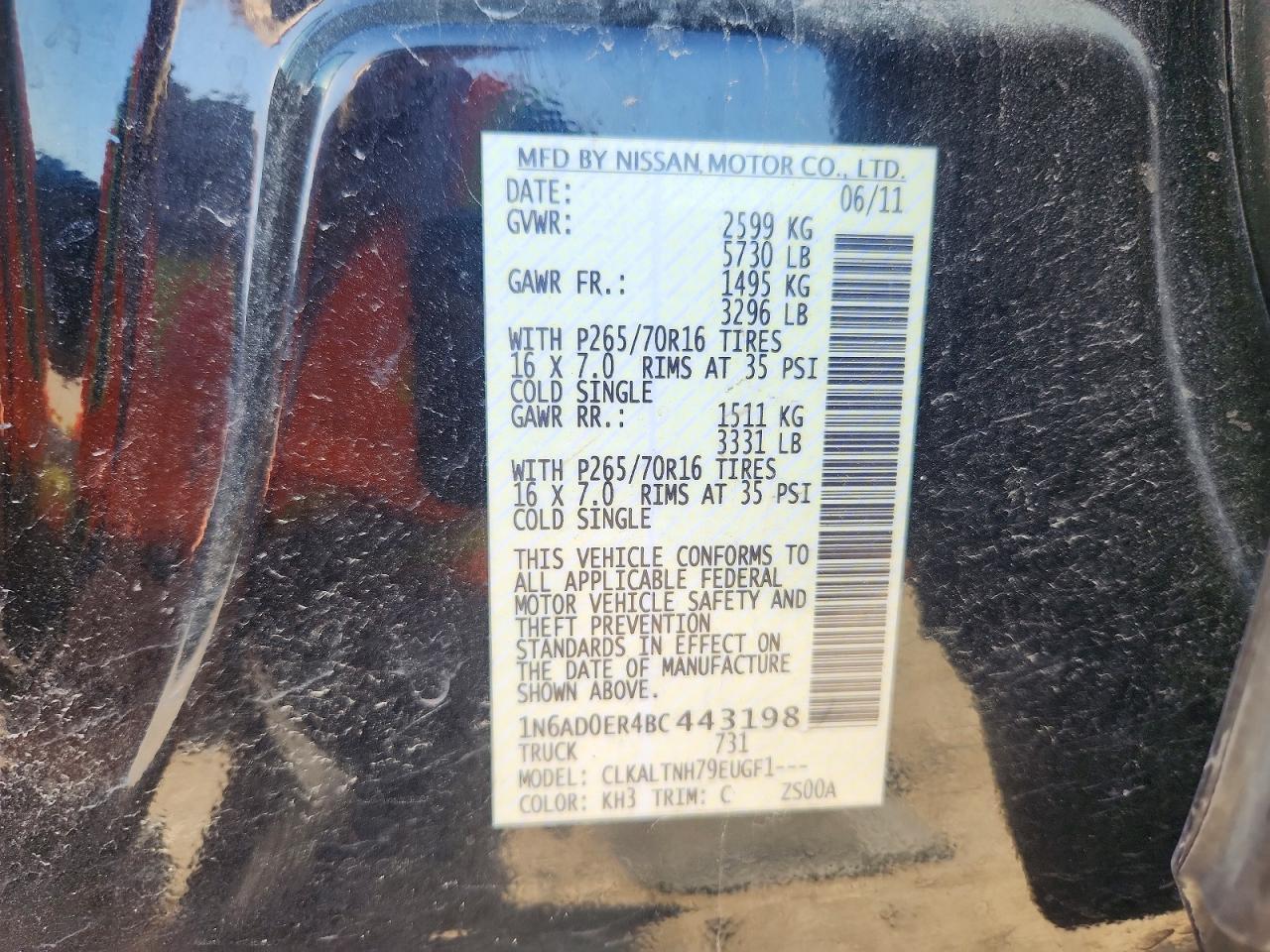 2011 NISSAN Frontier