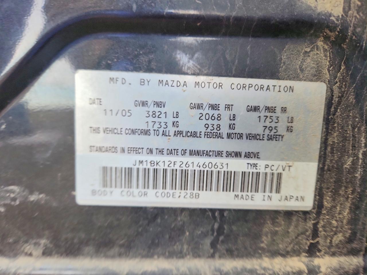 2006 MAZDA 3
