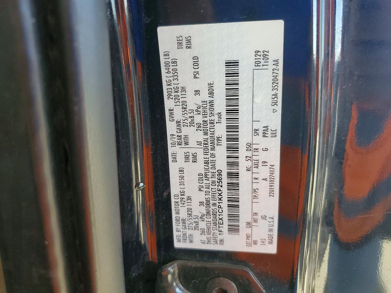 2019 FORD F-150