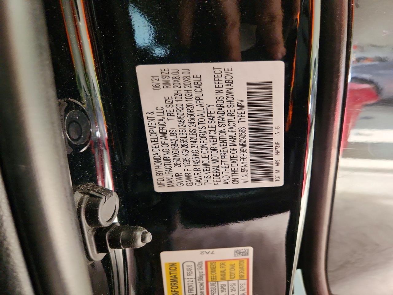 2021 HONDA PILOT