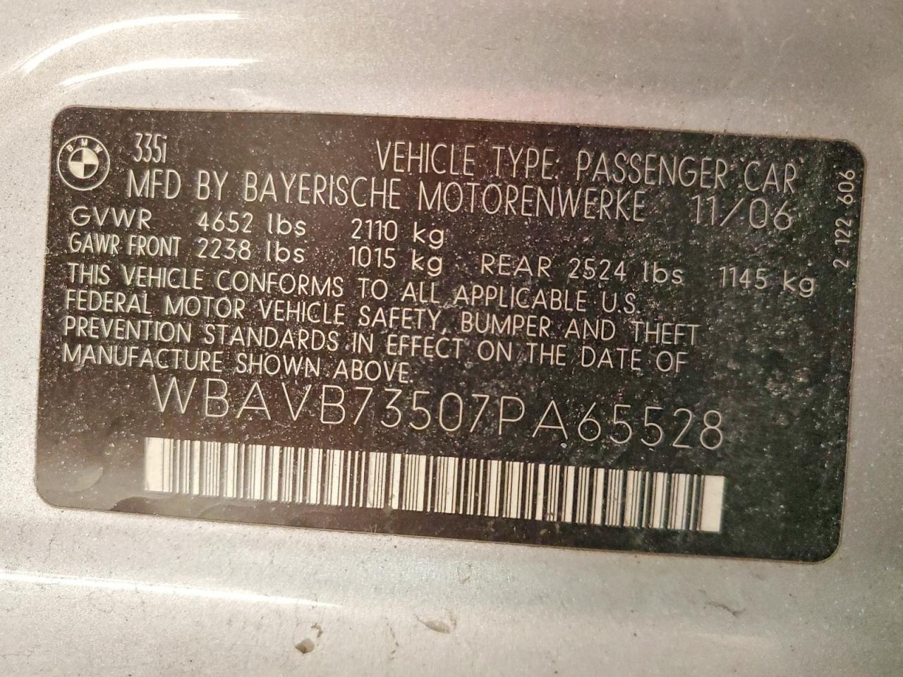 2007 BMW 3 SERIES