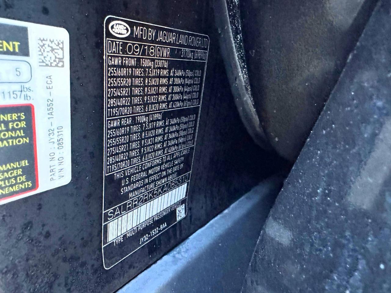 2019 LAND ROVER Discovery