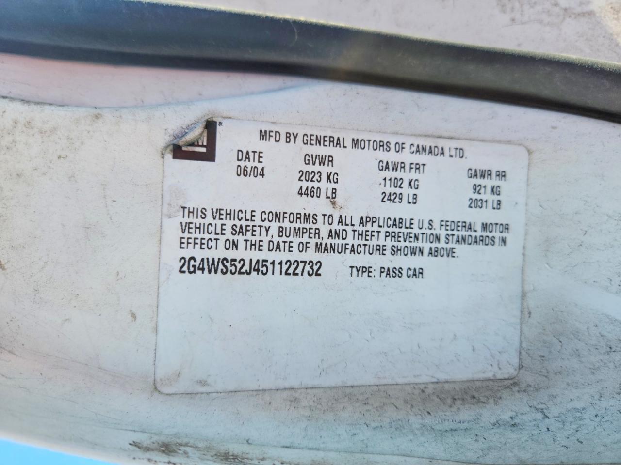 2005 BUICK Century