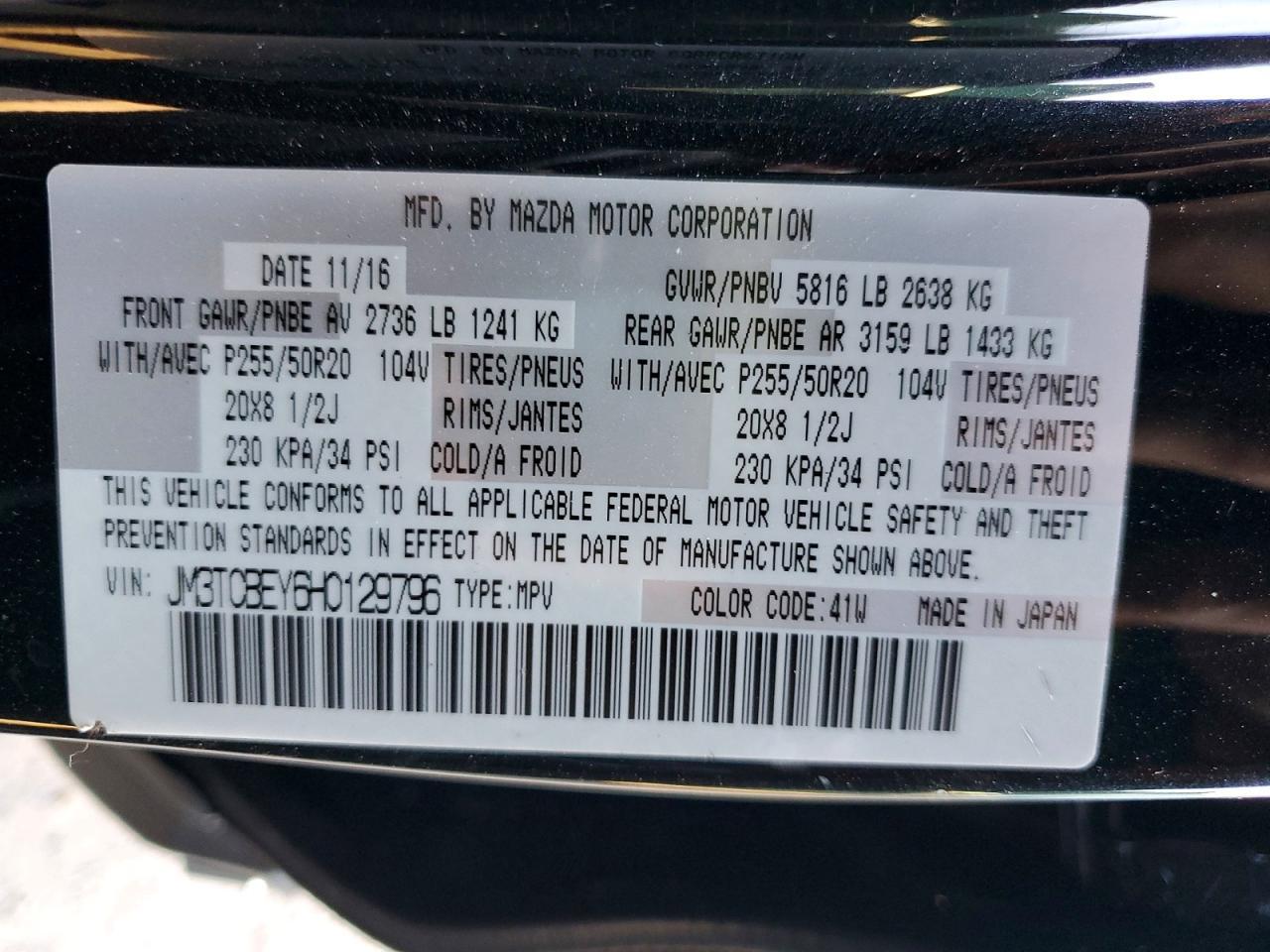 2017 MAZDA CX-9